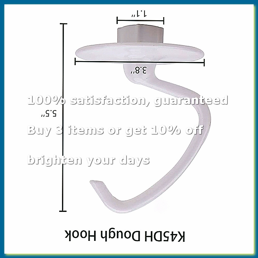 Kitchenaid Mixer Hand Mixer - K45DH Dough Hook K45B Coated Flat