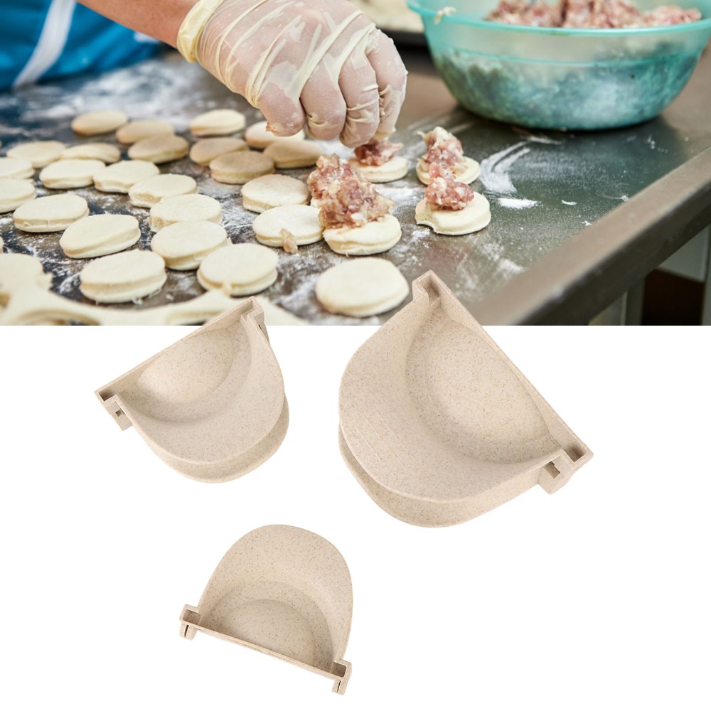 Dumpling Press Set - Plastic Stainless Steel Dumpling Maker Kit