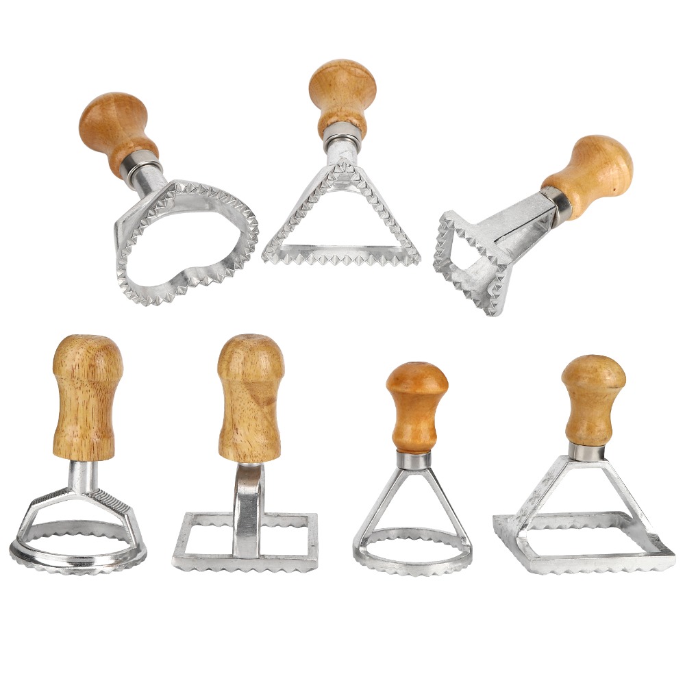 Dumpling Press Set - 7PCS Individual Upright Ravioli Cutter Set