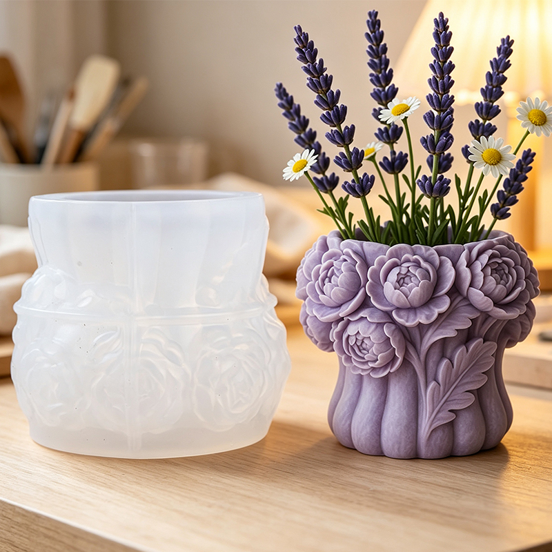 3D Rose Flower Vase Silicone M - Potsticker Mold review and price