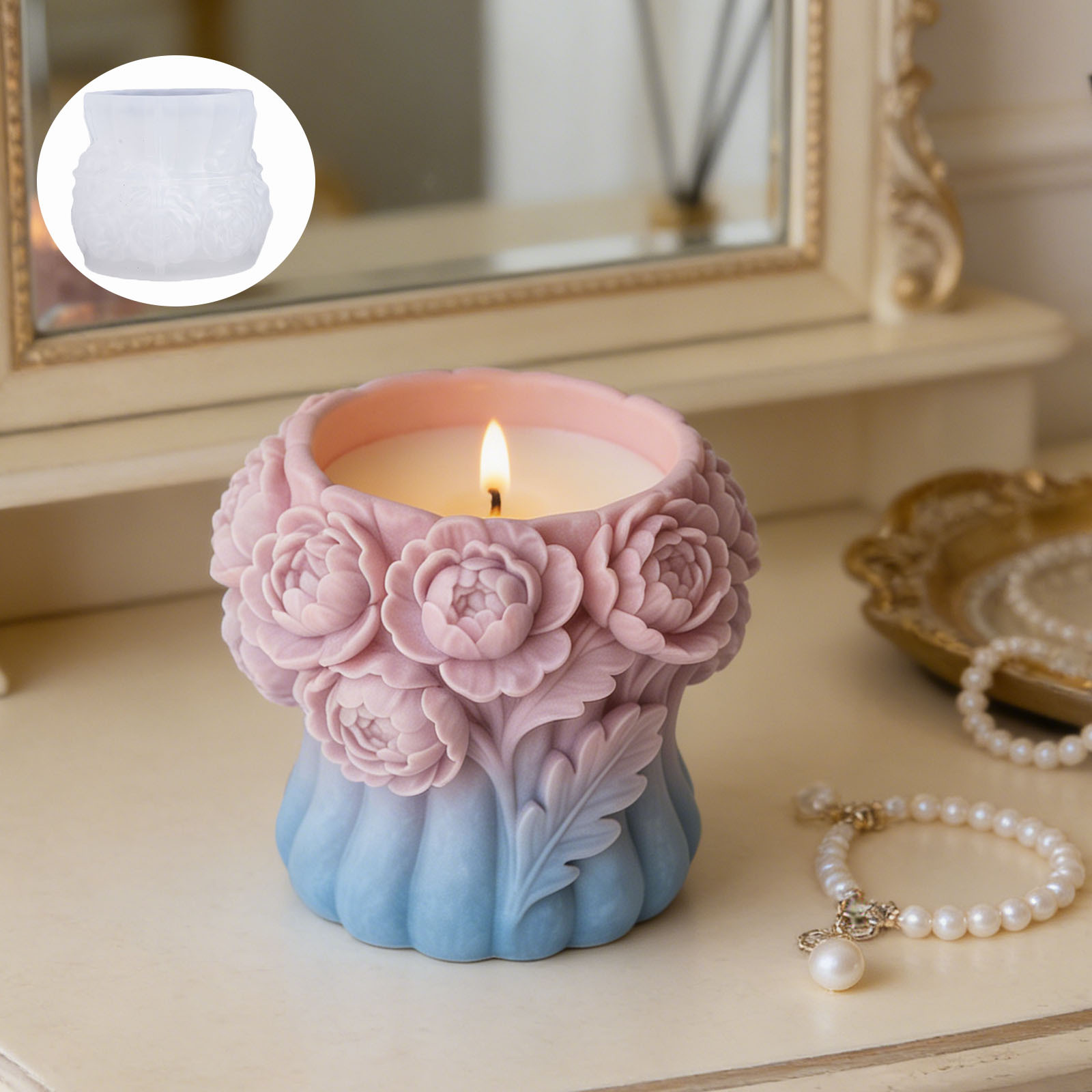 3D Rose Flower Vase Silicone M - Potsticker Mold review and price