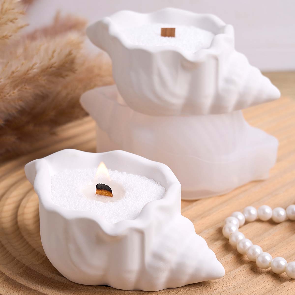 Conch Candle Jar Silicone Mold - Potsticker Mold review and price