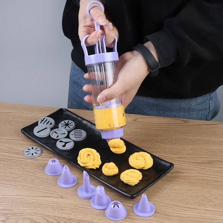 DIY Manual Cookie Press Maker  - Churros Maker Gun review and price