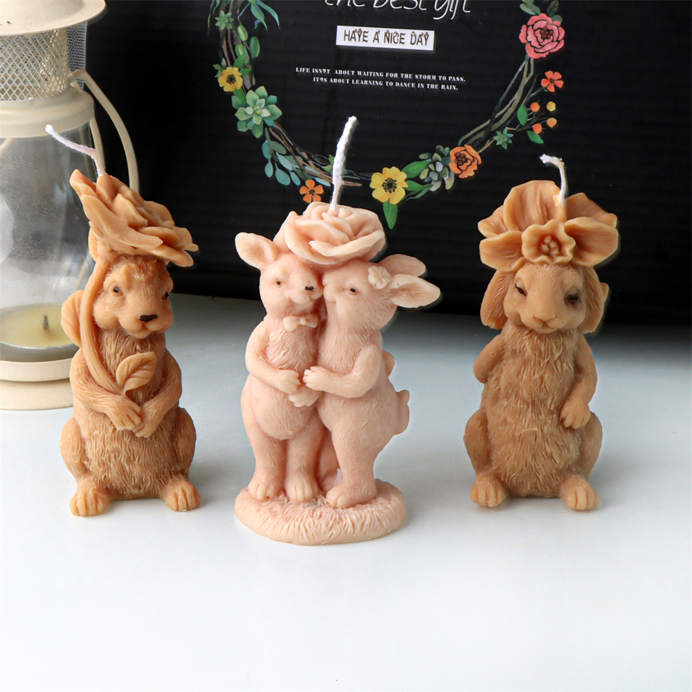 3D Flower Rabbit Candle Silico - Bunny Cake Mold review and price